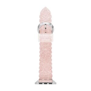 kate spade blush pink glitter scalloped Apple Watch band